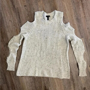 Aqua • Knit Cut Out Sleeve Sweater